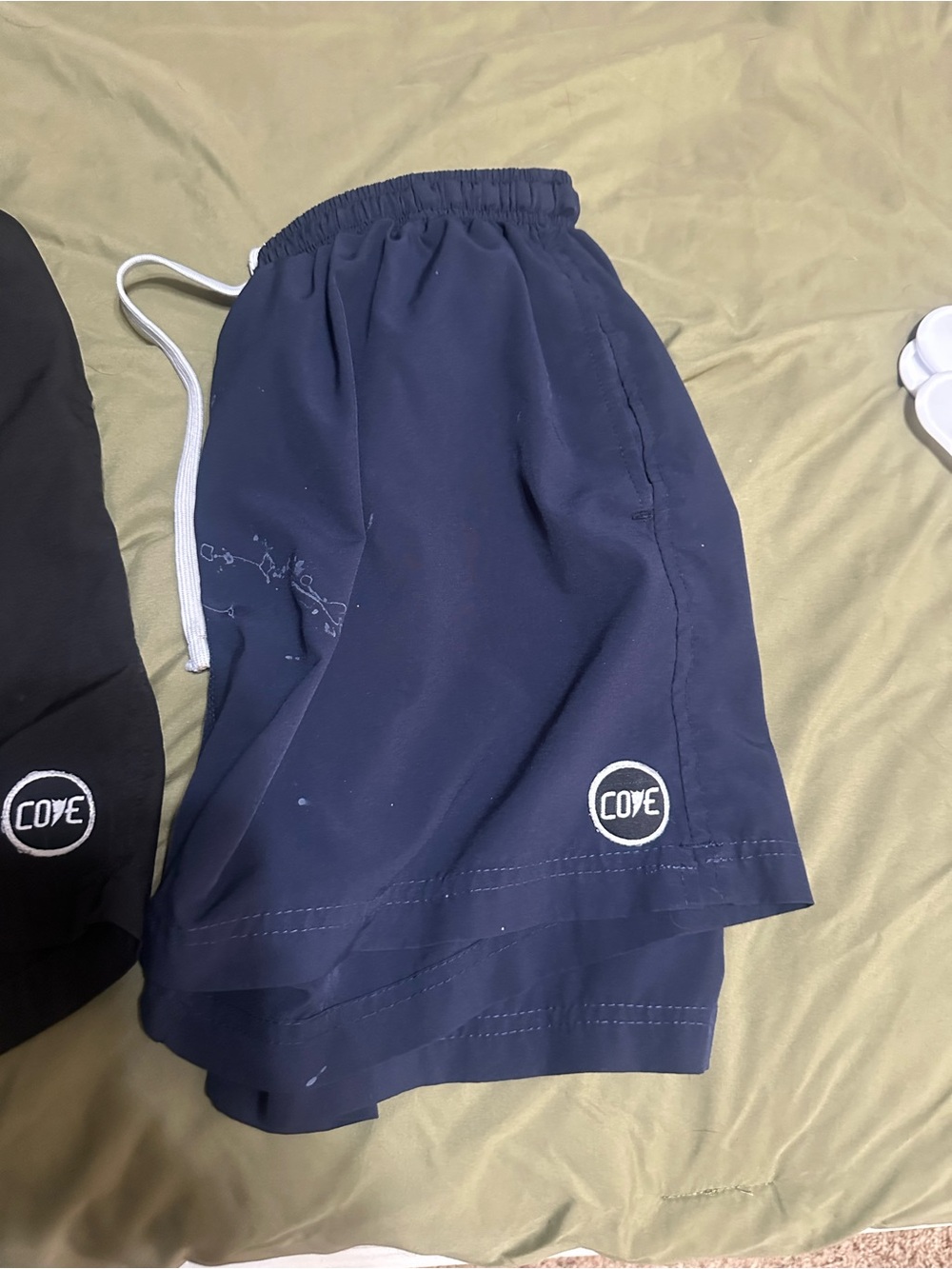 Cove Navy Blue Swim Shorts with White Drawstring